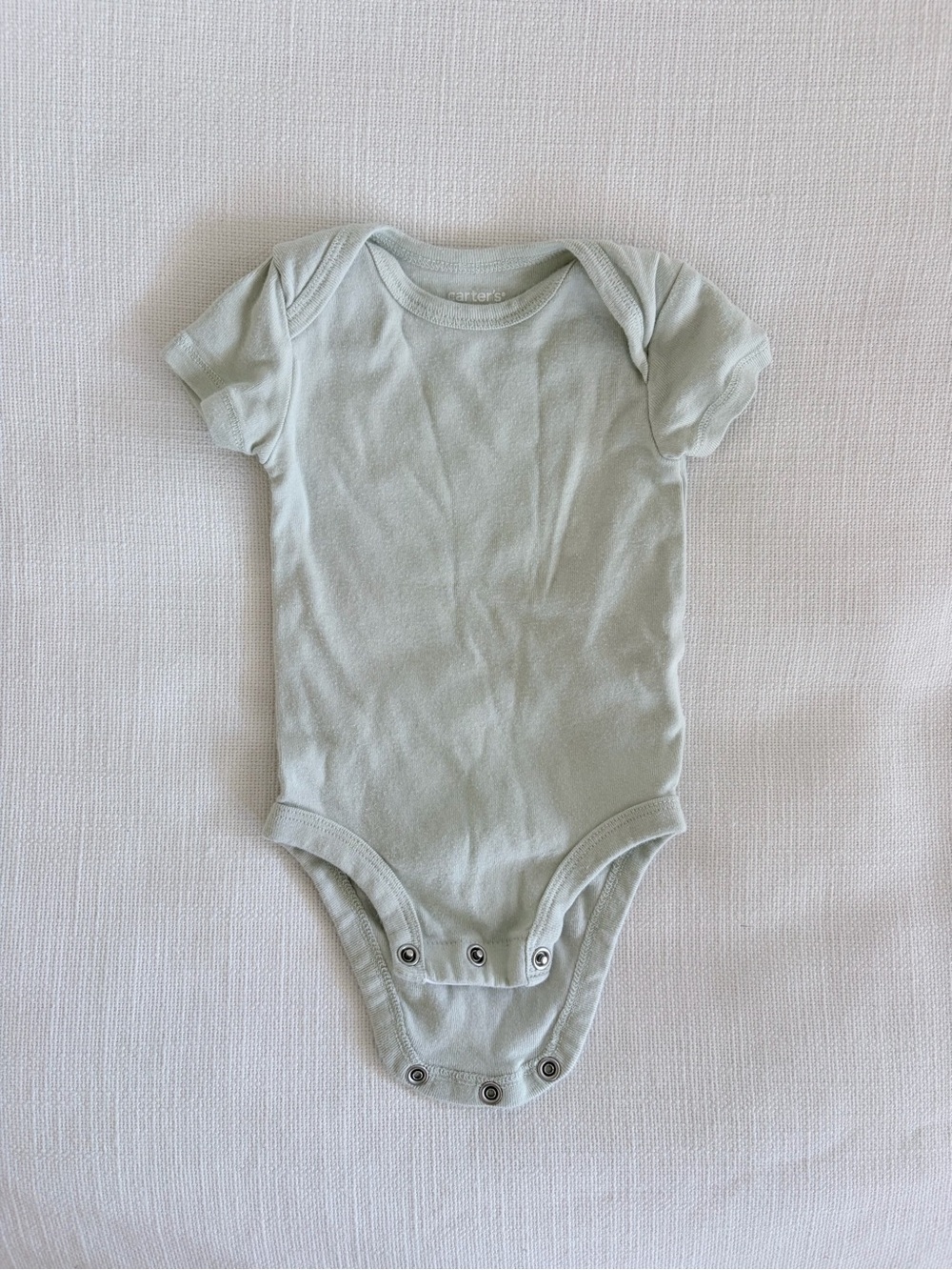 Carter's Light Sage Short Sleeve Cotton One-Piece